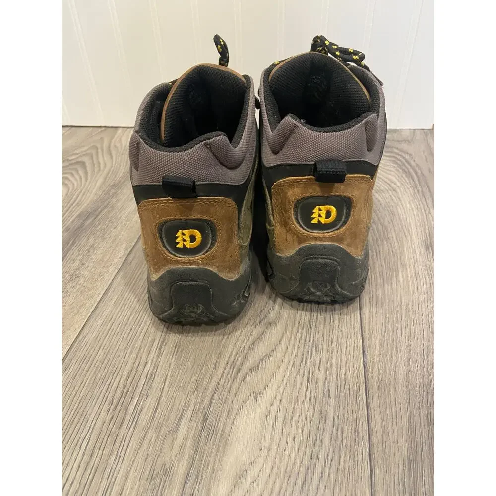 Dunham Cloud Hiking Boots Men's 8 Brown Leather Waterproof Trail Cap Toe